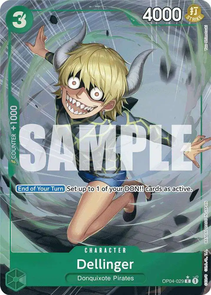 One Piece Trading Card Game Premium Booster Common Dellinger OP04-029 [Full Art]
