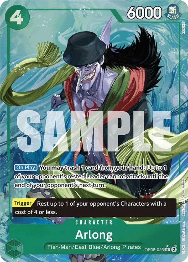 One Piece Trading Card Game Premium Booster Rare Arlong OP06-023 [Alternate Art]