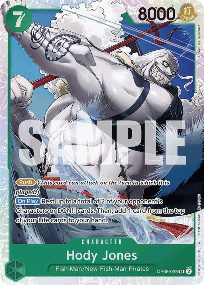 One Piece Trading Card Game Premium Booster Super Rare Hody Jones OP06-035 [Reprint]