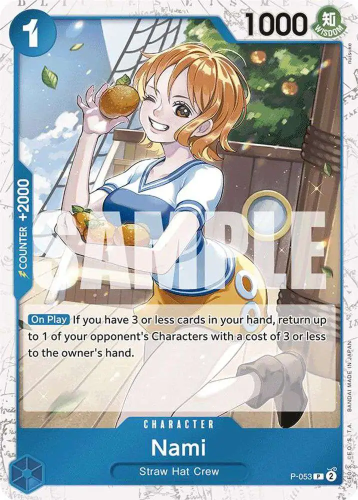 One Piece Trading Card Game Premium Booster Promo Nami P-053 [Jolly Roger Foil]