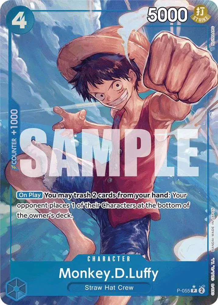 One Piece Trading Card Game Premium Booster Promo Monkey.D.Luffy P-055 [Full Art]