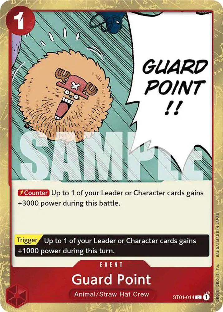 One Piece Trading Card Game Premium Booster Common Guard Point ST01-014 [Jolly Roger Foil]