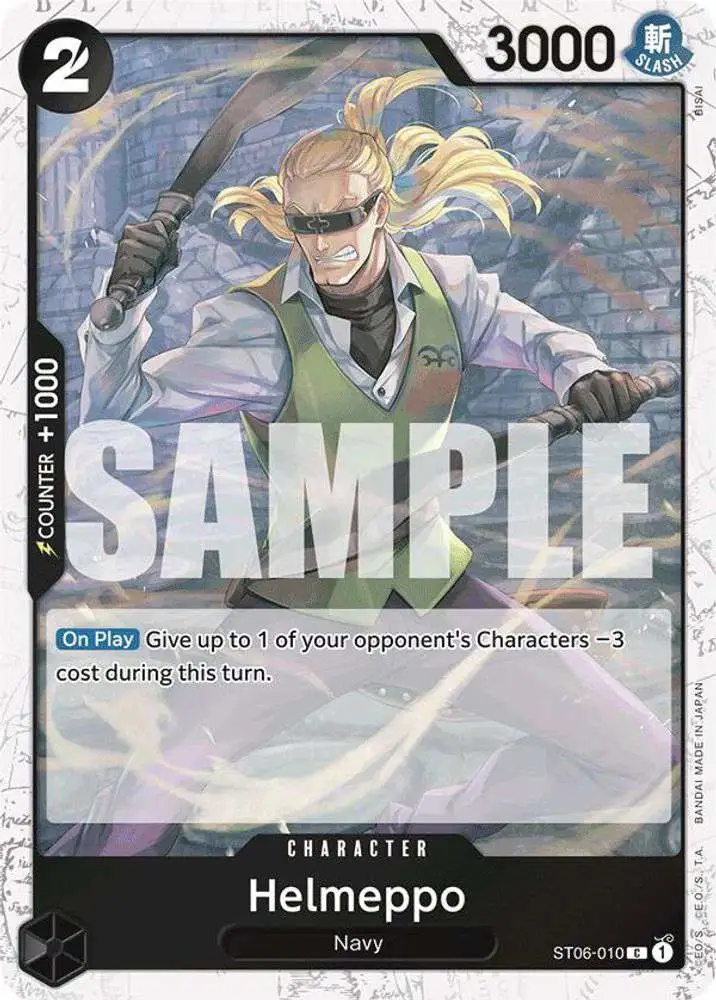 One Piece Trading Card Game Premium Booster Common Helmeppo ST06-010 [Jolly Roger Foil]