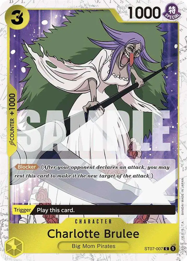 One Piece Trading Card Game Premium Booster Common Charlotte Brulee ST07-007 [Jolly Roger Foil]