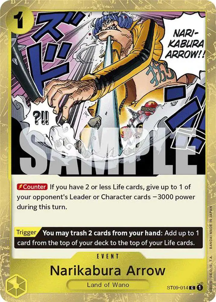 One Piece Trading Card Game Premium Booster Common Narikabura Arrow ST09-014 [Jolly Roger Foil]