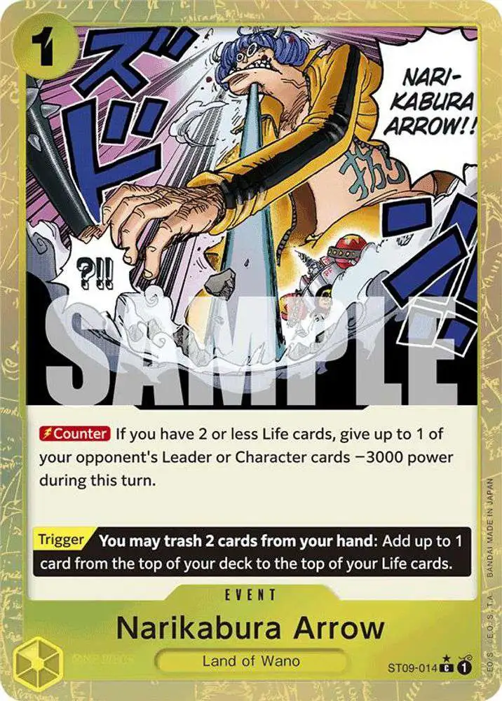 One Piece Trading Card Game Premium Booster Common Narikabura Arrow ST09-014 [Textured Foil]