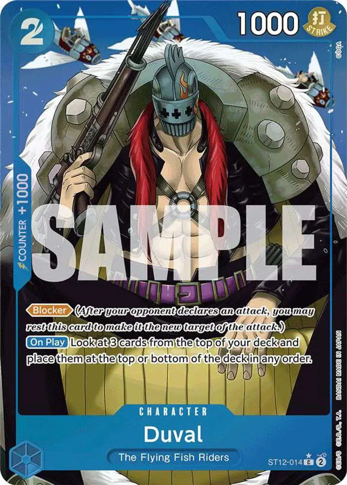 One Piece Trading Card Game Premium Booster Single Card Common Duval ST12-014  Full Art - ToyWiz