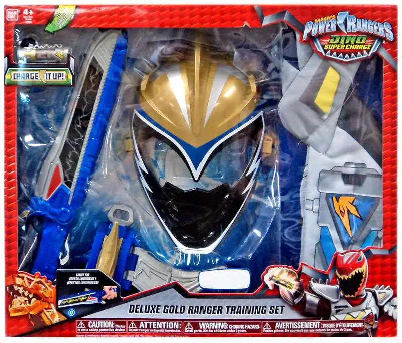 Power Rangers Dino Super Charge Deluxe Gold Ranger Training Set Power Rangers Dino Super Charge Deluxe Gold Ranger Training Set