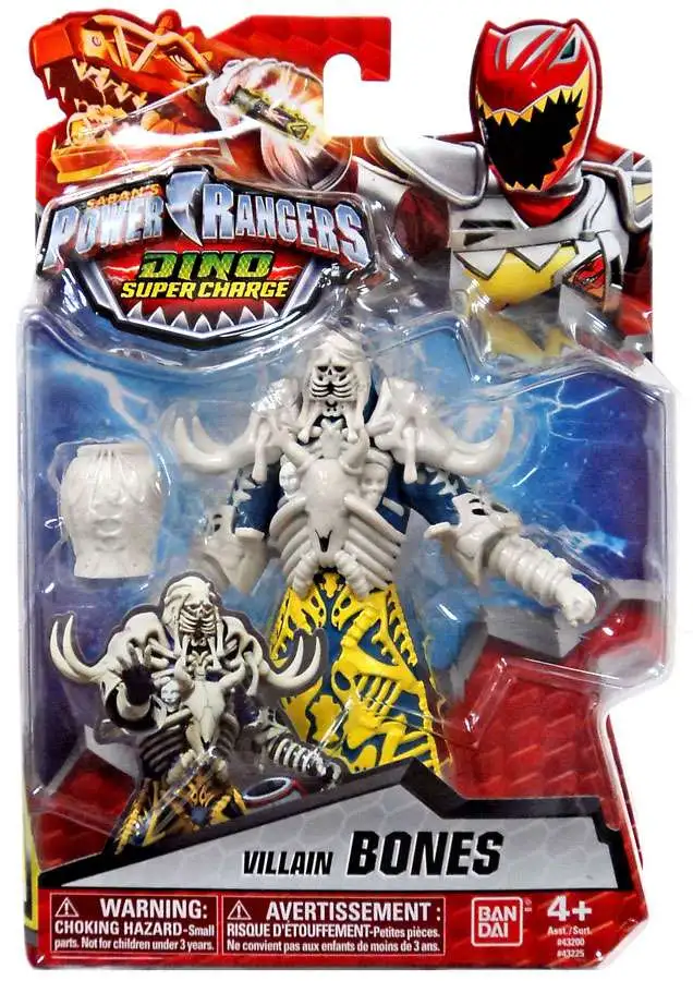 Power Rangers Dino Super Charge Villain Bones Action Figure