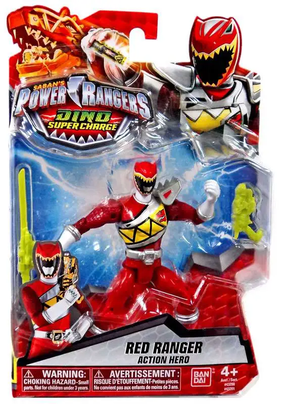Power Rangers Dino Charge 4" Red Ranger Action Figure  … 