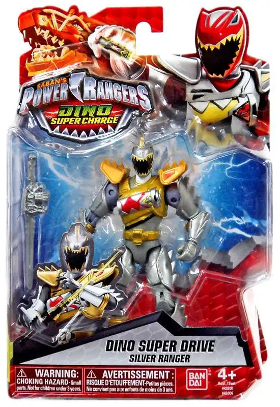 Power Rangers Dino Super Charge Dino Super Drive Silver Ranger Action Figure