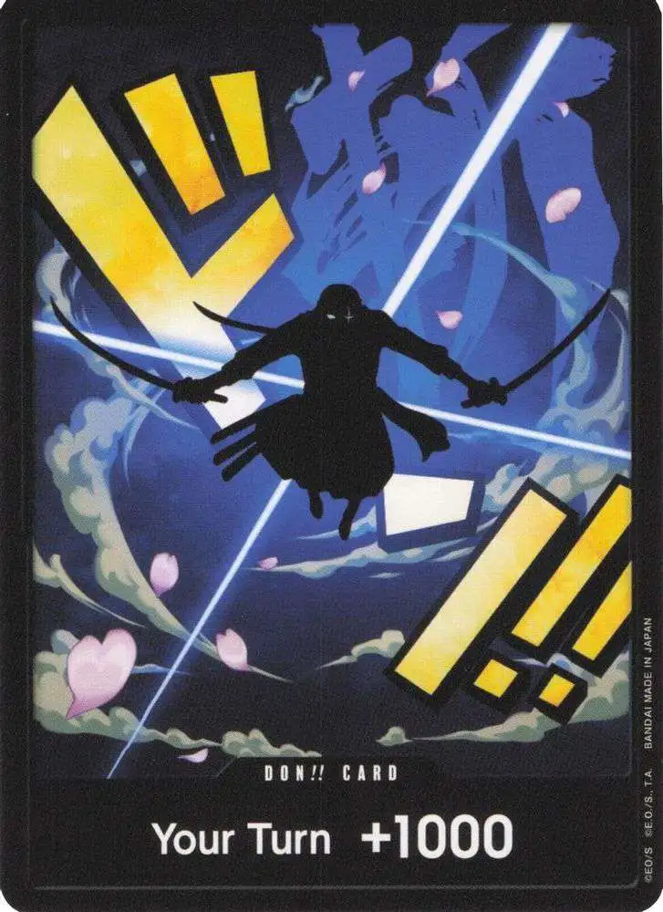 One Piece Trading Card Game Premium Booster: The Best DON!! DON!! Card [Zoro FOIL]