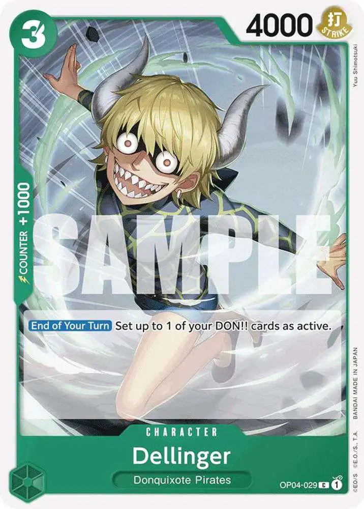 One Piece Trading Card Game Premium Booster Common Dellinger OP04-029 [Reprint]