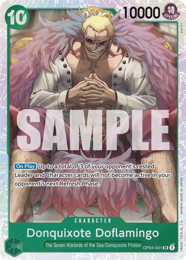 One Piece Trading Card Game Premium Booster Super Rare Donquixote Doflamingo OP04-031 [Reprint]