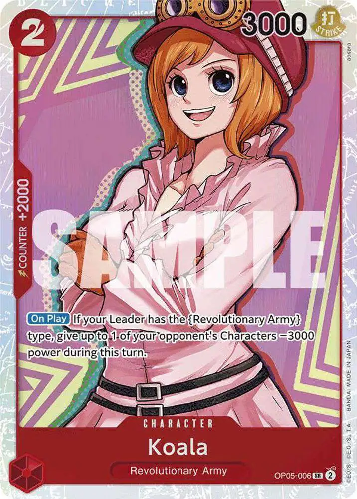 One Piece Trading Card Game Premium Booster Super Rare Koala OP05-006 [Reprint]