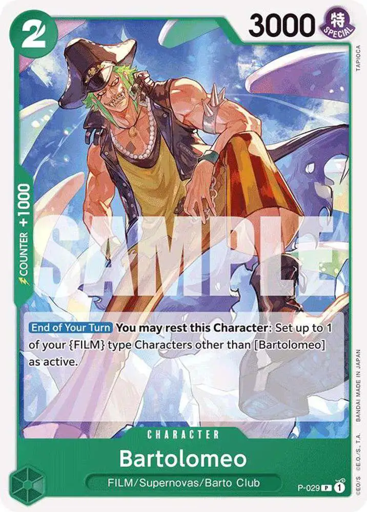 One Piece Trading Card Game Premium Booster Promo Bartolomeo P-029 [Reprint]