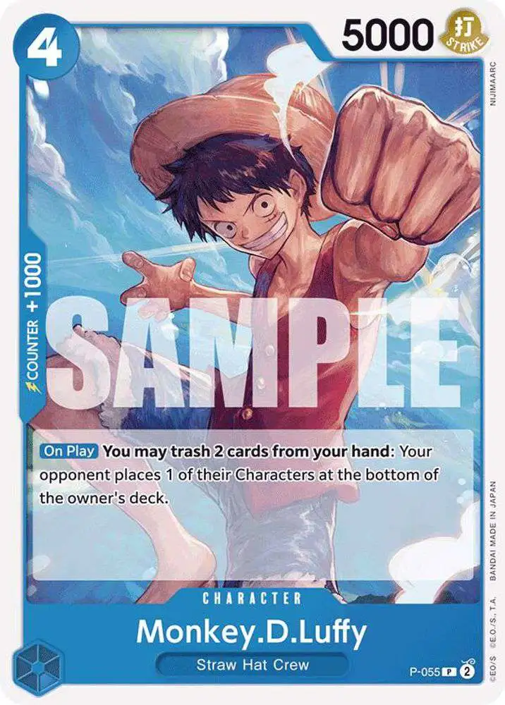 One Piece Trading Card Game Premium Booster Promo Monkey.D.Luffy P-055 [Reprint]