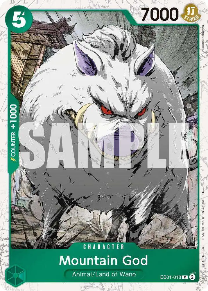 One Piece Trading Card Game Premium Booster -The Best- Vol. 2 Common Mountain God EB01-018 [Pirate Foil]