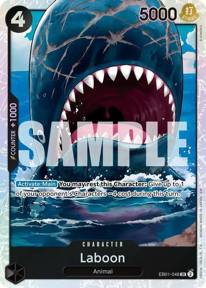 One Piece Trading Card Game Premium Booster -The Best- Vol. 2 Super Rare Laboon EB01-048 [Reprint]