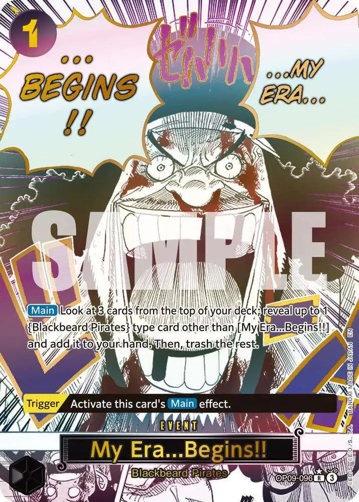 One Piece Trading Card Game Premium Booster -The Best- Vol. 2 Single Card R  My Era...Begins OP09-096 Manga - ToyWiz