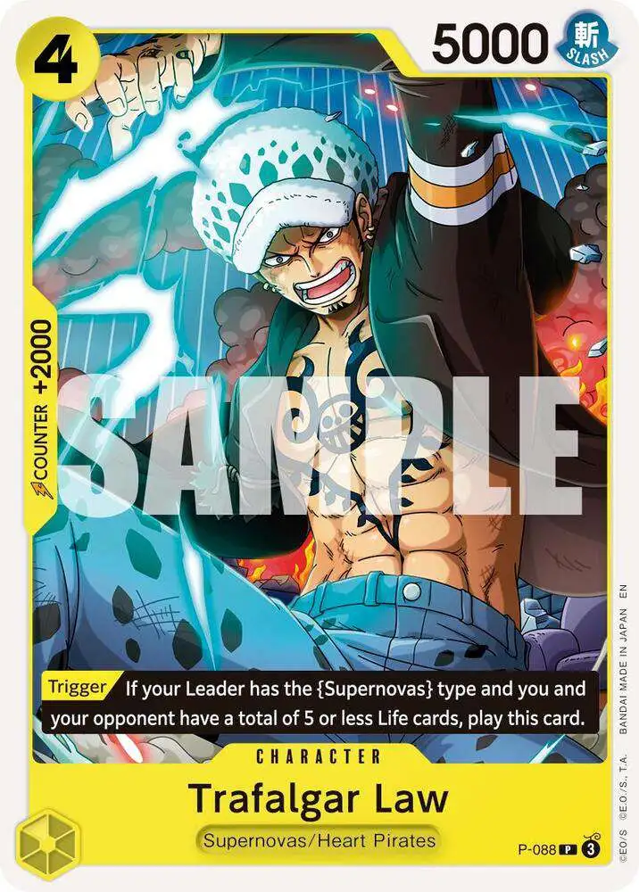 One Piece Trading Card Game Premium Booster -The Best- Vol. 2 Promo Trafalgar Law - P-088 P-088 [Reprint]