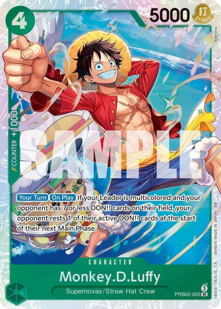 One Piece Trading Card Game Premium Booster -The Best- Vol. 2 Super Rare Monkey.D.Luffy - PRB02-005 PRB02-005