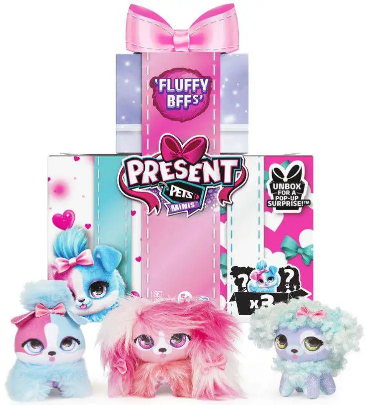 Present Pets Minis Fluffy BFF's Mystery 3-Pack [3 RANDOM Figures]