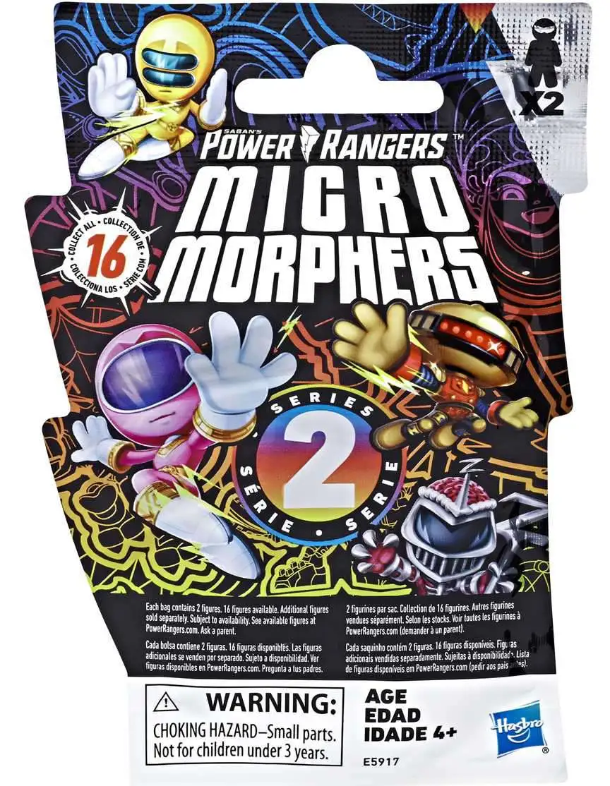 Power Rangers Beast Morphers Micro Morphers Series 2 Figure 2-Pack Mystery Pack