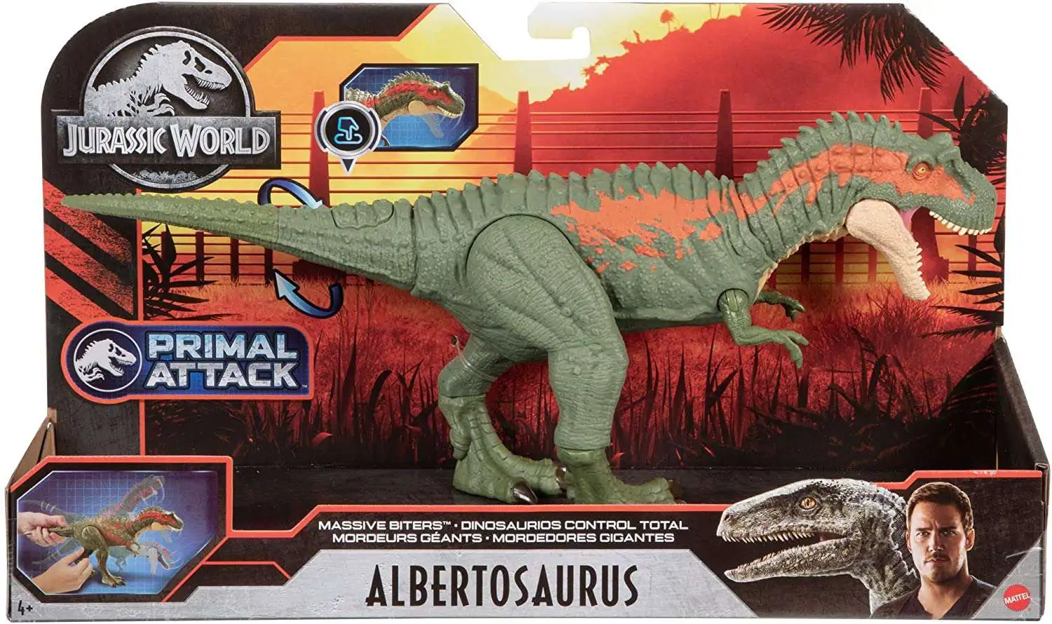 Mattel Jurassic World Primal Attack Massive Biters Albertosaurus Gvg68 for sale online 