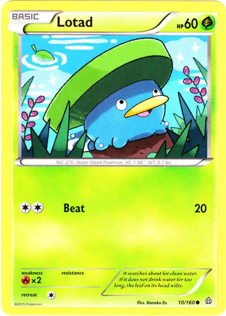 Pokemon X & Y Primal Clash Common Lotad #10