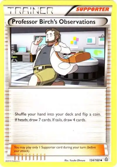 Pokemon X & Y Primal Clash Uncommon Professor Birch's Observations #134