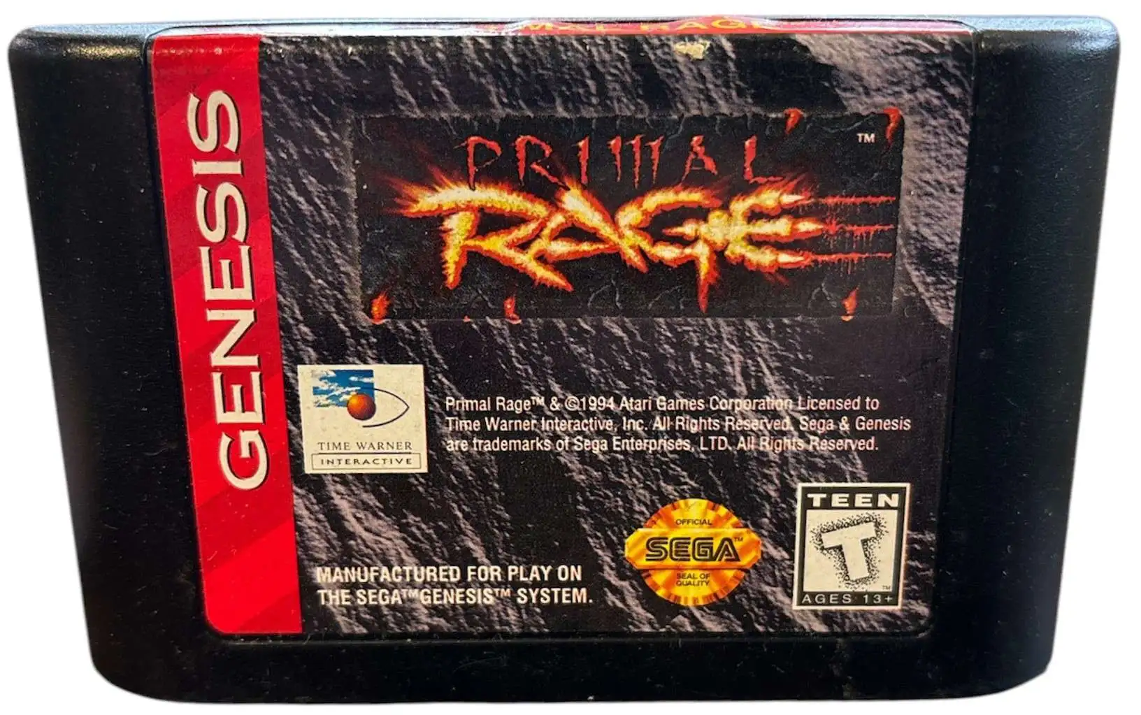 SEGA Genesis Primal Rage Video Game [NO BOX - CARTRIDGE ONLY]