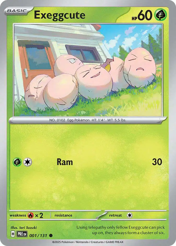 Pokemon Trading Card Game Prismatic Evolutions Common Exeggcute #1