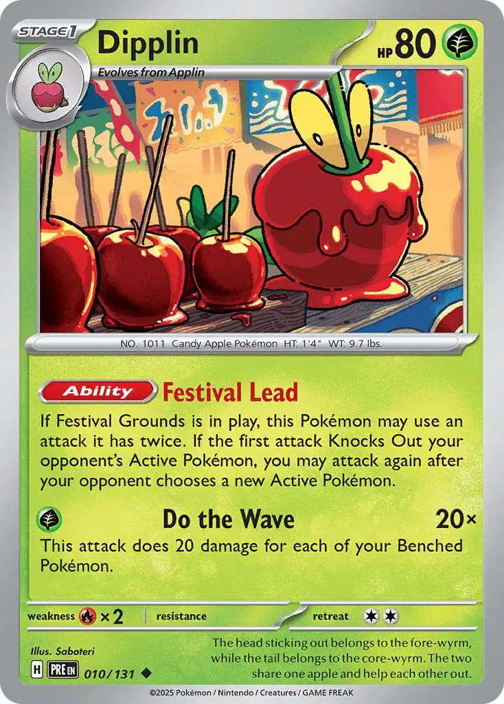 Pokemon Trading Card Game Prismatic Evolutions Uncommon Dipplin #10