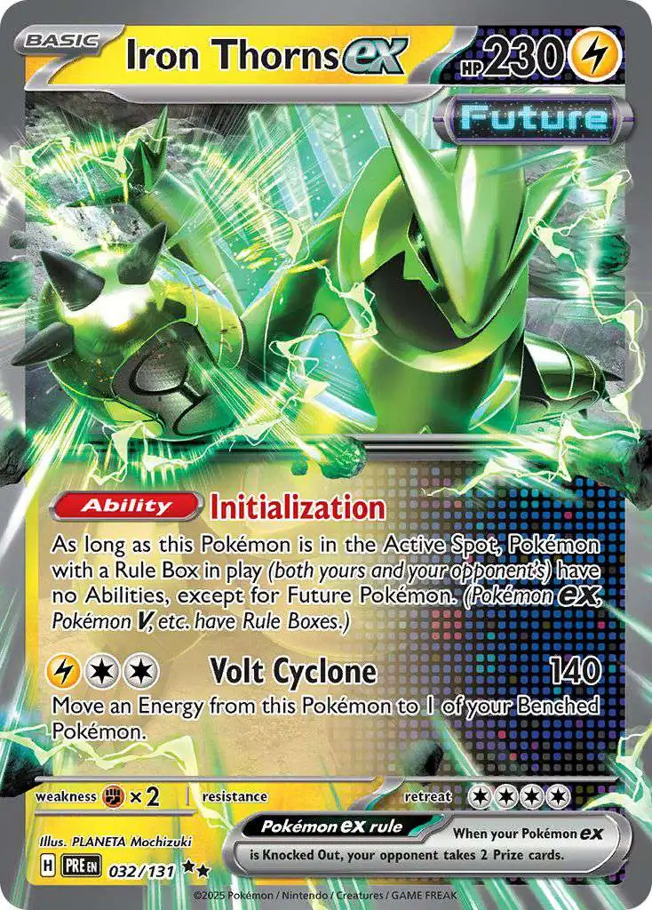 Pokemon Trading Card Game Prismatic Evolutions Double Rare Iron Thorns ex #32