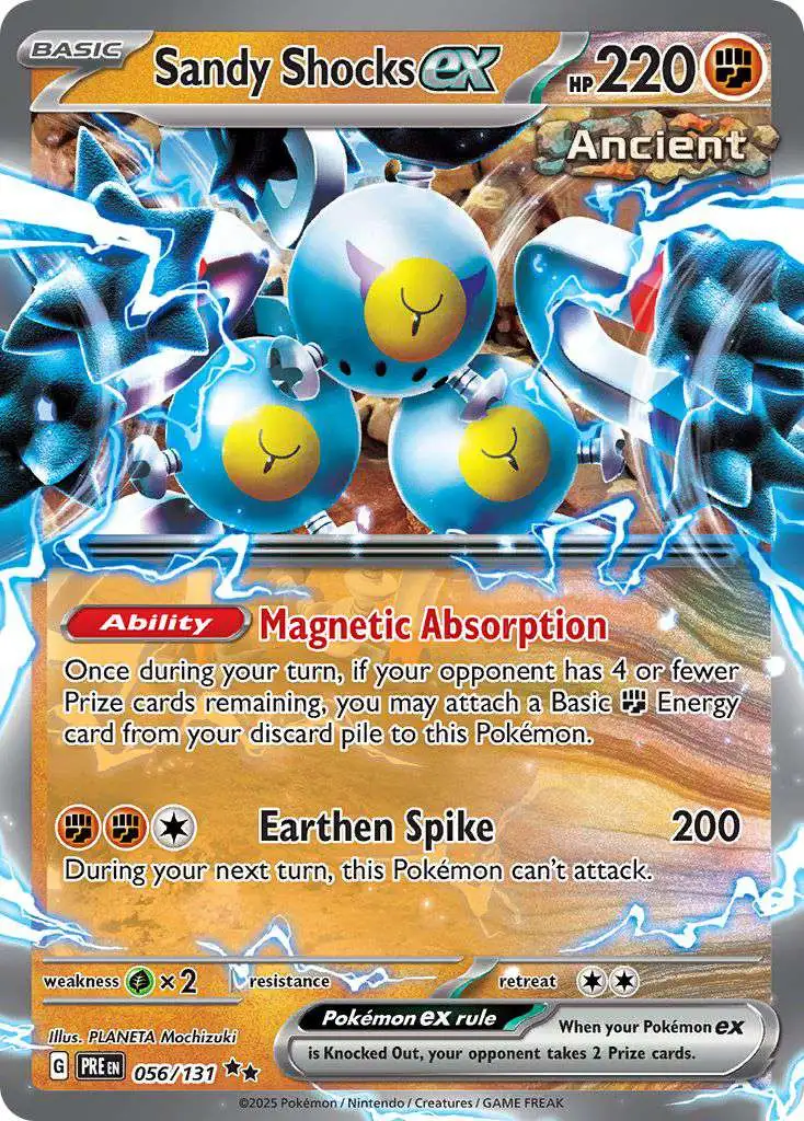 Pokemon Trading Card Game Prismatic Evolutions Double Rare Sandy Shocks ex #56