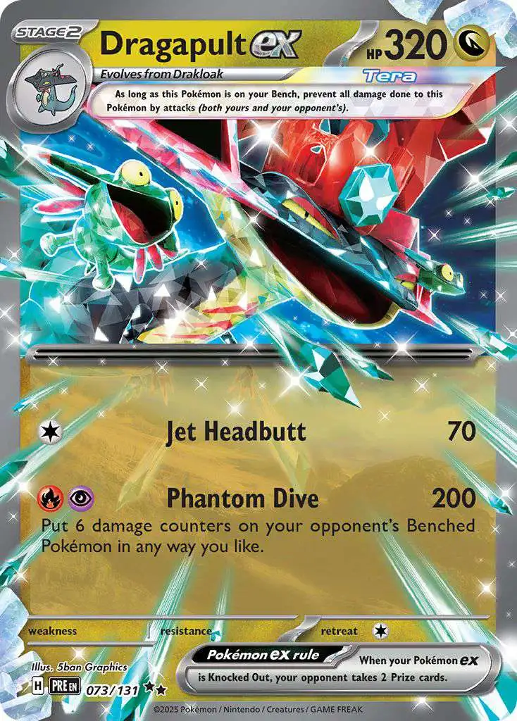 Pokemon Trading Card Game Prismatic Evolutions Double Rare Dragapult ex #73