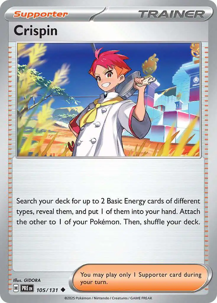 Pokemon Trading Card Game Prismatic Evolutions Uncommon Crispin #105