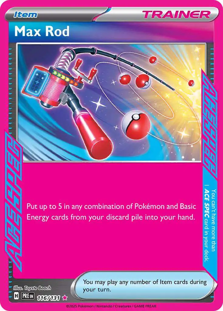 pokemon trading card game rod Amazon.com: Super Rod 188/193 - Paldea Evolved - Pokemon Trainer Card Set