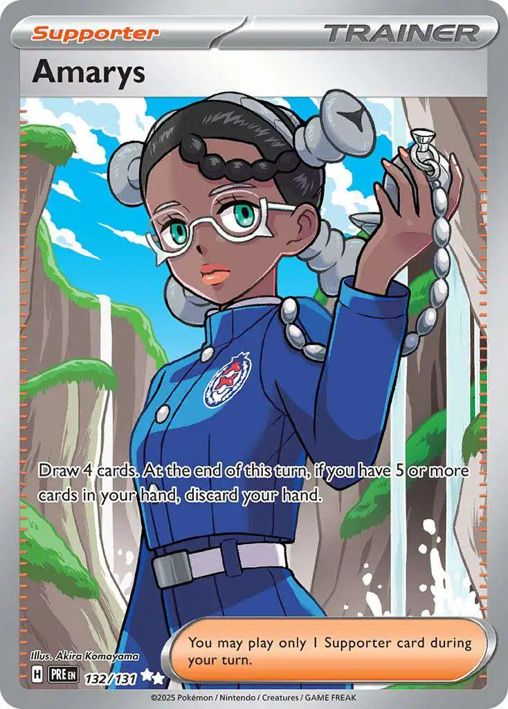Pokemon Trading Card Game Prismatic Evolutions Ultra Rare Amarys #132