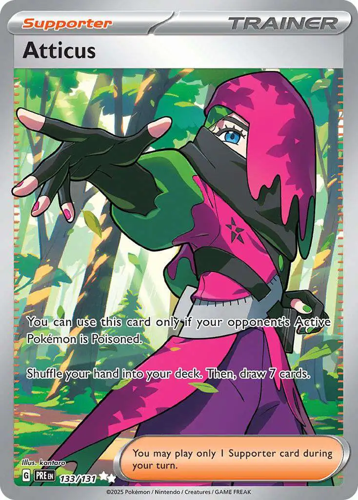 Pokemon Trading Card Game Prismatic Evolutions Ultra Rare Atticus #133