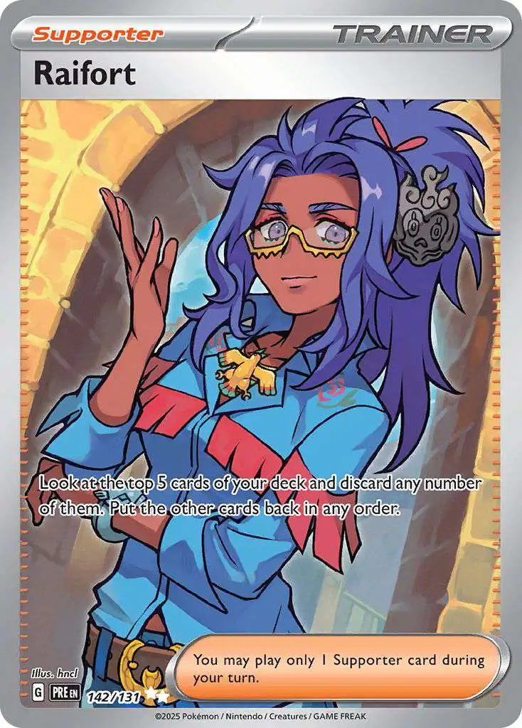 Pokemon Trading Card Game Prismatic Evolutions Ultra Rare Raifort #142