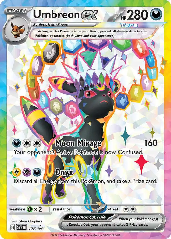 Pokemon Trading Card Game Scarlet & Violet Umbreon ex - 176 Promo Card #176 [Lightly Played]
