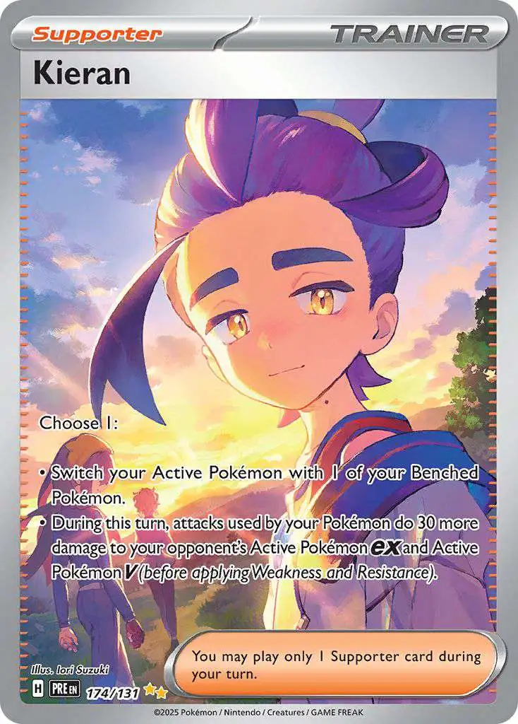 Pokemon Trading Card Game Prismatic Evolutions Special Illustration Rare Kieran #174