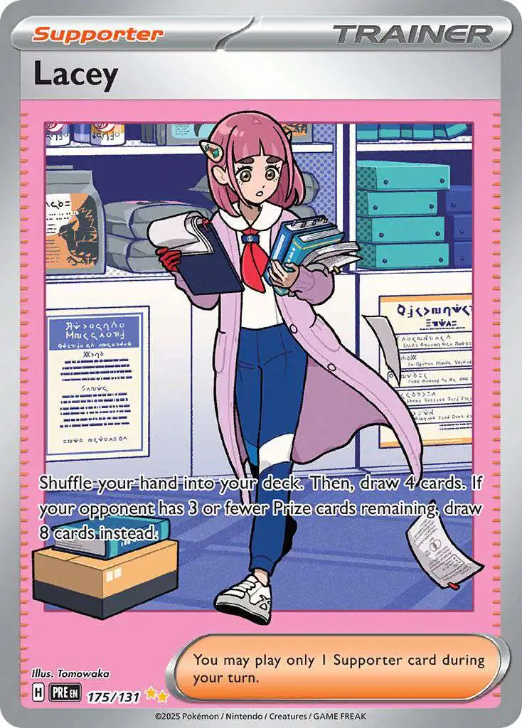 Pokemon Trading Card Game Prismatic Evolutions Special Illustration Rare Lacey #175