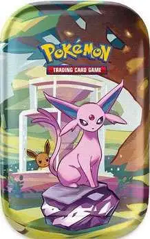Pokemon Scarlet & Violet Prismatic Evolutions Espeon Mini Tin [2 Booster Packs & Tin]