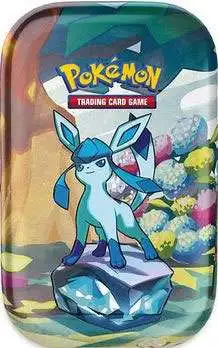 Pokemon Scarlet & Violet Prismatic Evolutions Glaceon Mini Tin [2 Booster Packs & Tin]