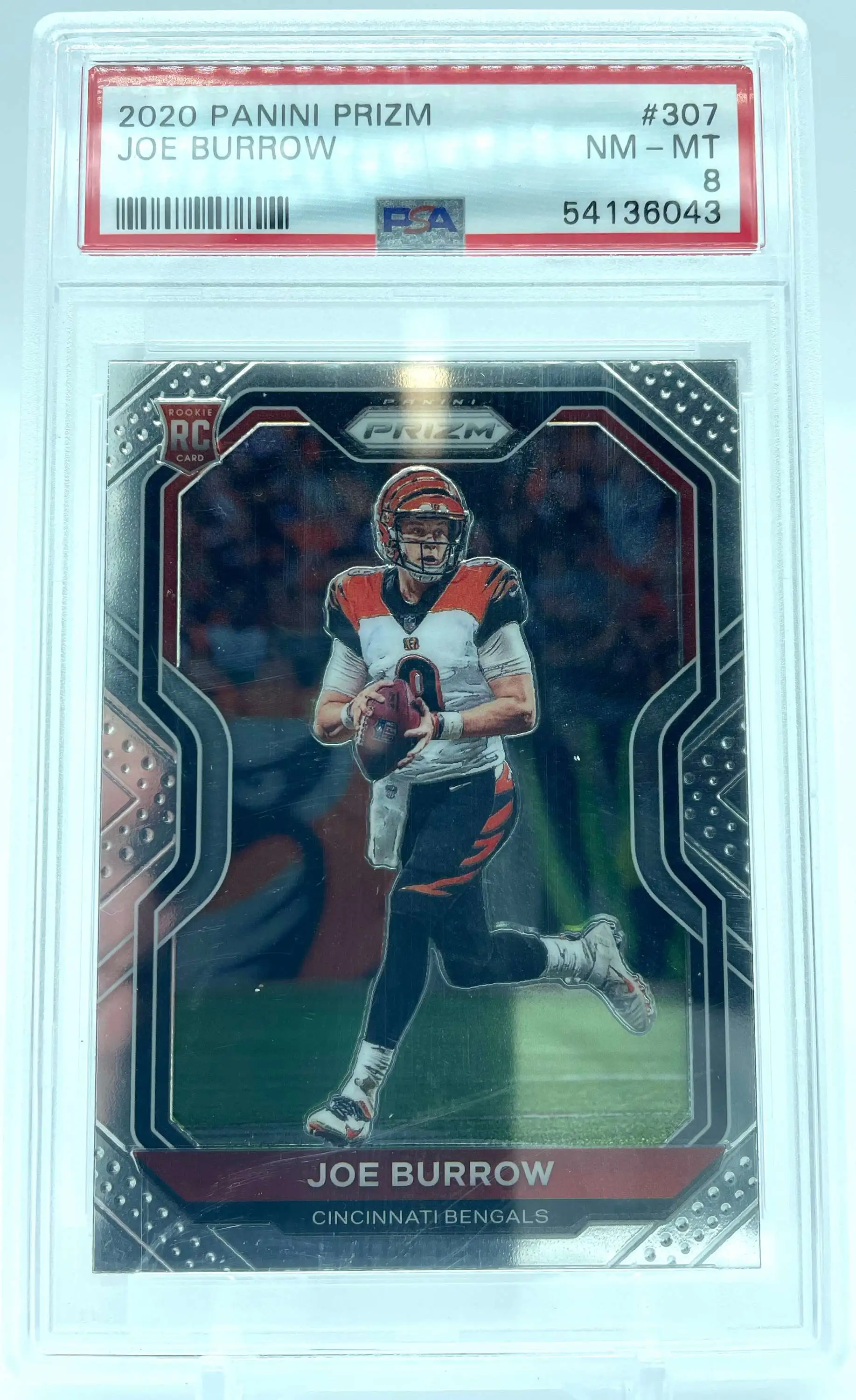 NFL 2020 Prizm Football PSA 8 Joe Burrow Graded Sports Card 307 Rookie Base Card  Panini - ToyWiz