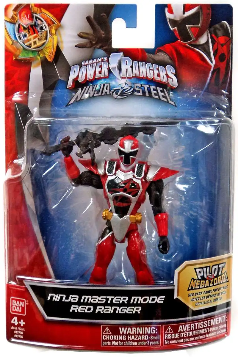 Power Rangers Ninja Steel 5-Inch Red Ranger Action Hero Figure 