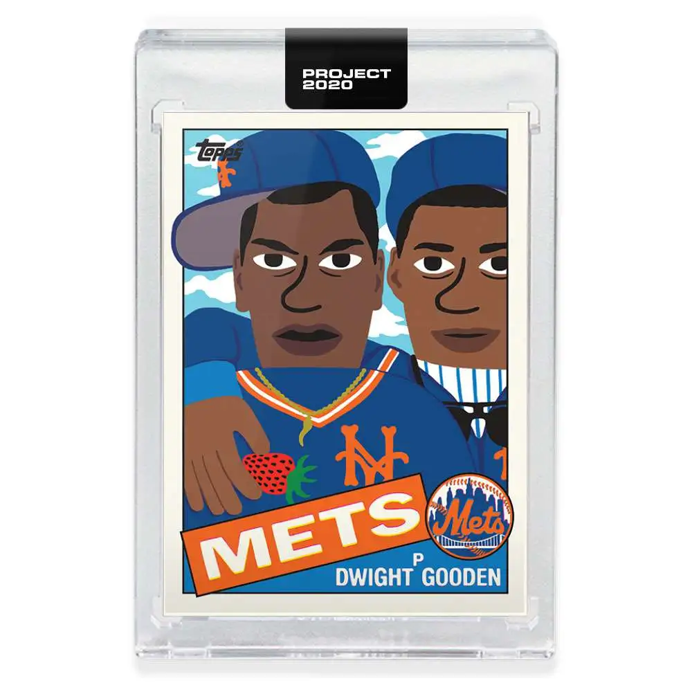 MLB Topps Project 2020 Baseball 1985 Dwight Gooden (With Darryl Strawberry!) Trading Card [#203, by Keith Shore]
